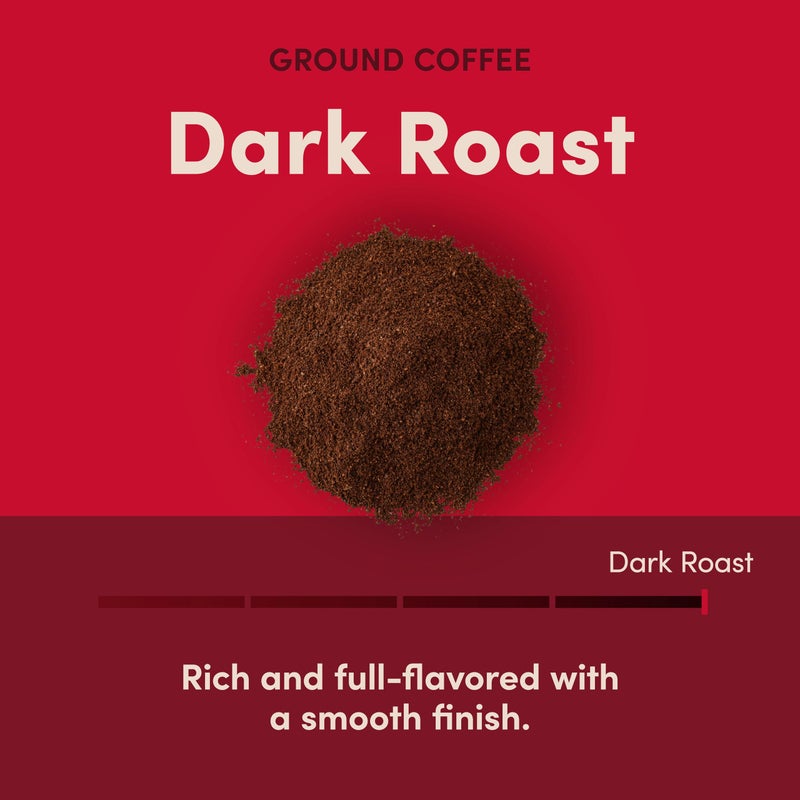 Tim Hortons Tim Horton's 100% Arabica Dark Roast, Ground Coffee, 12 Ounce - Image 2